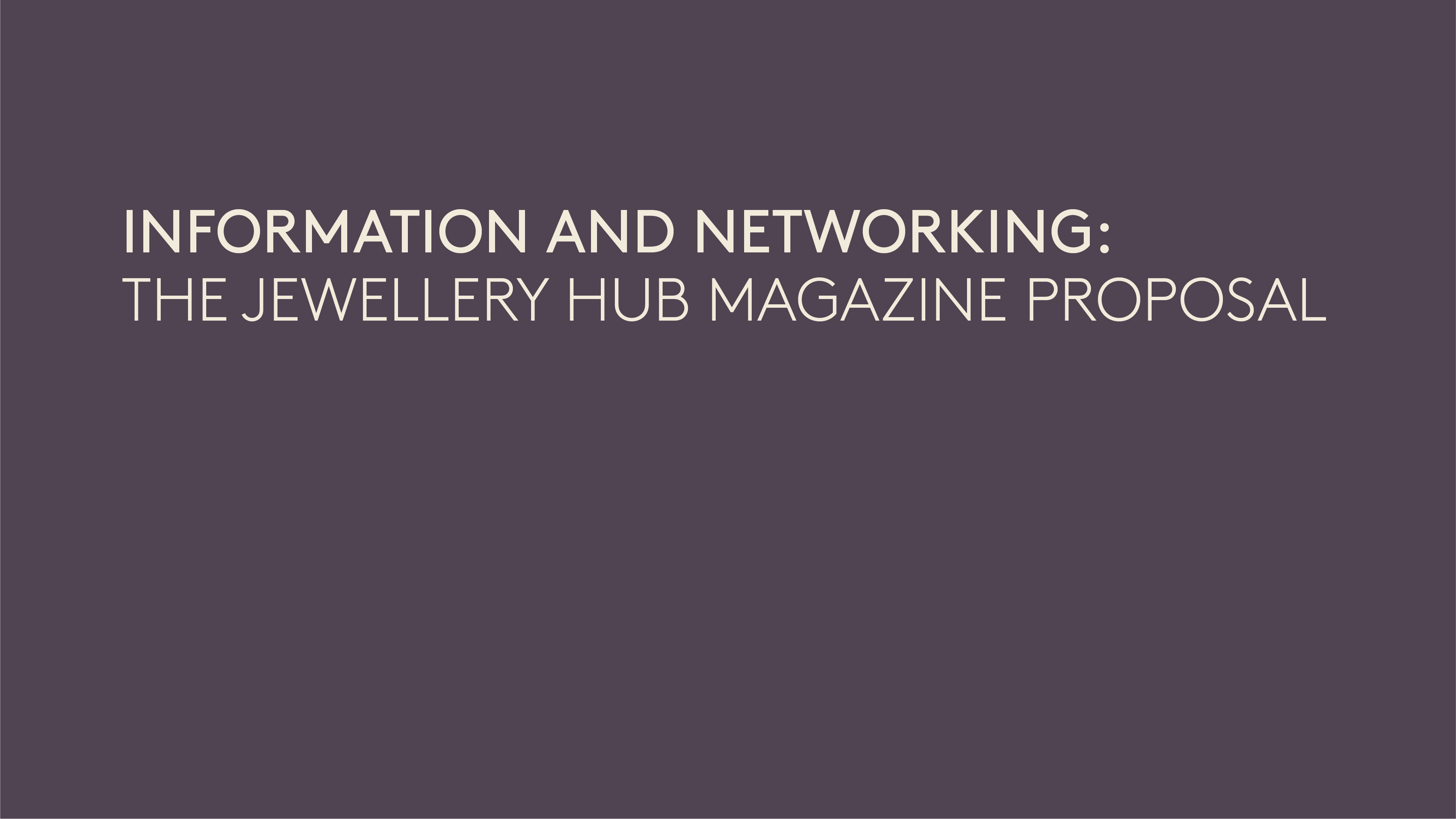 Informazione e networking: la proposta di Jewellery Hub Magazine