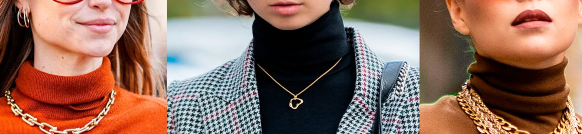 L’outfit dell’inverno? Dolcevita e collana a contrasto