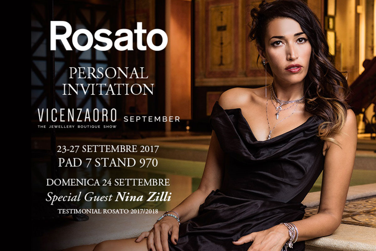 Nina Zilli è la nuova testimonial di Rosato: vieni a conoscerla Domenica 24 Settembre a Vicenzaoro 