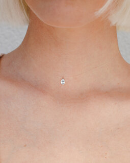 Girocollo Invisible Taglio Goccia