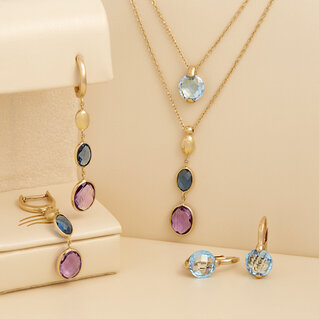 14kt gold Jewelry with natural stones and pearls