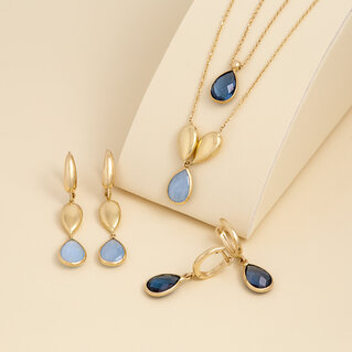 14kt gold Jewelry with natural stones and pearls