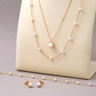 14kt gold Jewelry with natural stones and pearls