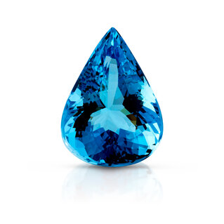 Acquamarine in taglio goccia dal Madagascar (20,96cts)