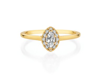 Solitaire rings with fancy cuts