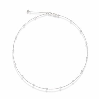 Aura Princess Necklace in white gold and diamonds