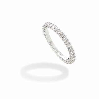 Aura Eternity Ring in white gold and diamonds