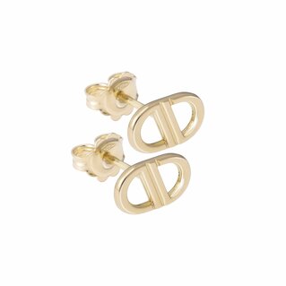 Biography Earrings in yellow gold