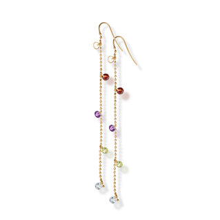 Inner Glimpse Earrings in yellow gold