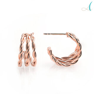 Orecchini a Cerchio in Argento Tubolare