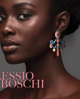 Blue Acanthus Earrings