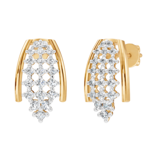 Elara - Paio di orecchini a lobo a grappolo