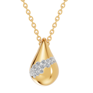 Bold Gold- Pendente Goccia Luminosa