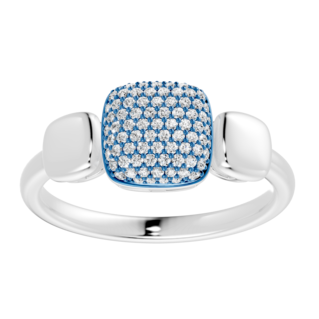 Magical Spark -Anello a cuscinetto ceruleo radioso