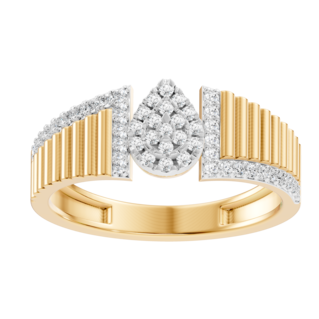 Martini-Anello a grappolo con scanalature radiose