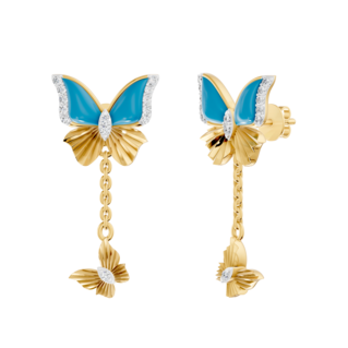 Flutter- Orecchino a Goccia Farfalla