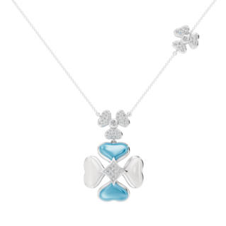 Vera-Pendente Fiore d’Azzurro Radioso