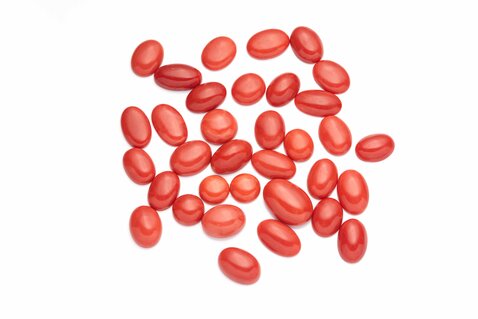 Natural Mediterranean Red Coral Cabochon