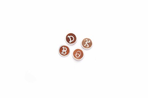 Cammei Tondi in Conchiglia Sardonica con Lettere