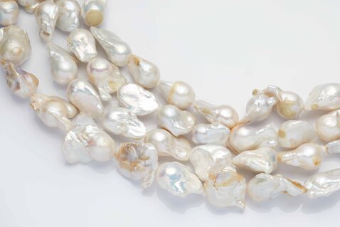 Collana con Perle Barocche di Acqua Dolce