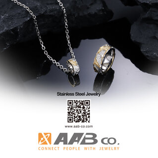 Embossed Rock Texture Jewelry Set