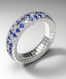 Sapphire Soave Ring