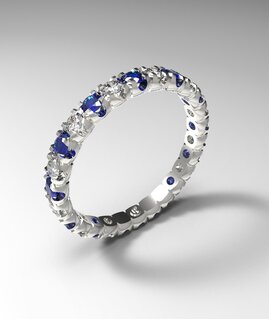 Sapphire Spot Ring
