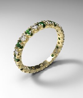 Spot Emerald Ring