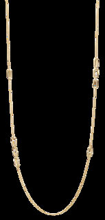 Collana Paperclip modello chanel in oro 18kt e diamanti bianchi da 0.10ct