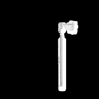 Orecchini in oro 18kt con diamanti bianchi taglio baguette