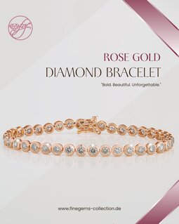 Rose gold diamond Bracelet