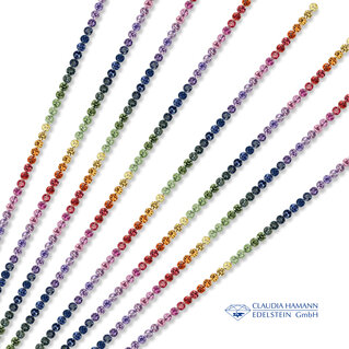 Sapphire Multicolor Rainbow Set Brilliant cut for tennis bracelets