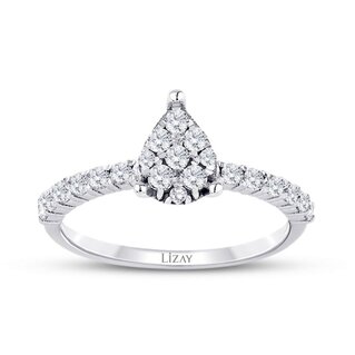 0.46 Ct. Diamond Pear Ring