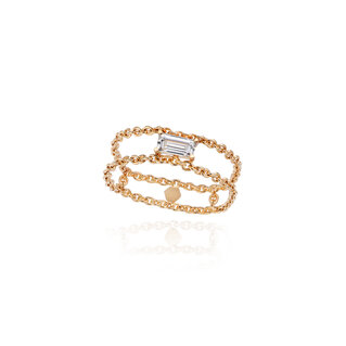 Soft Solitaire Baguette Y ring