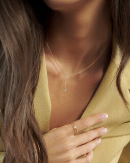 Collana Double Solitaire Baguette Y