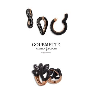Gourmette Earrings and Ring