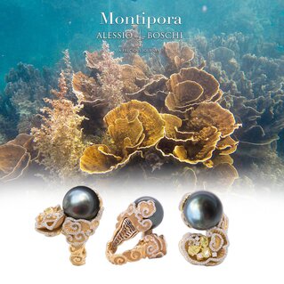 Black Montipora Ring
