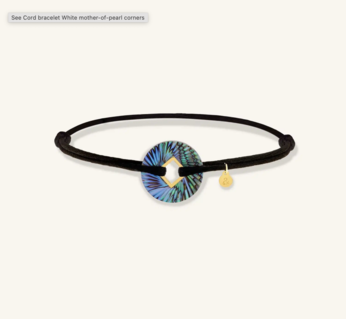 Bracelet Cord Coins Abalone