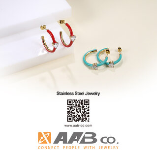 Vibrant Crystal Hoop Collection