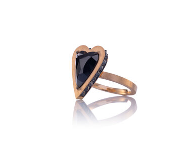 Anello Black Heart