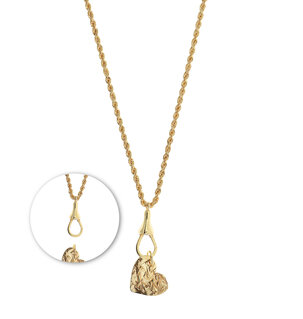 Necklace featuring an charm-holder
