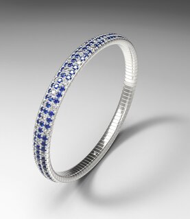 SOAVE BRACELET 3 line_Sapphire