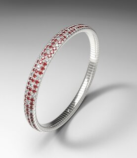 SOAVE BRACELET 3 line_Ruby