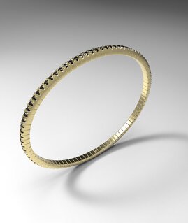 BELASTIC BRACELET_Black Diamonds