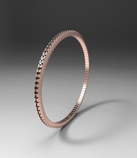 BELASTIC BRACELET_Black Diamonds