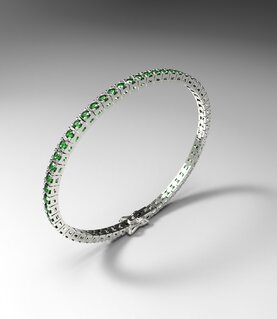 TENNIS BRACELET_SQUARE Model