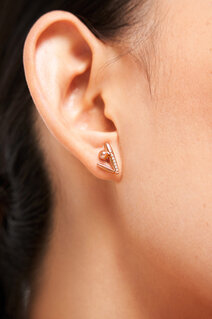 Orecchini Quiet Strength — Oro 18K e Diamanti
