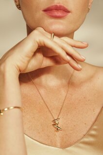 Flow Pause Return Necklace — 18K Gold & Diamonds