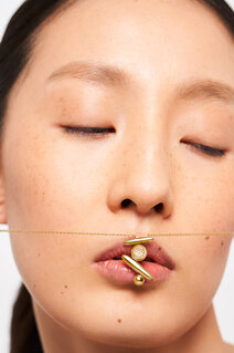 Flow Pause Return Necklace — 18K Gold & Diamonds