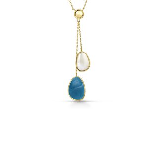 Collana con pietre pendenti